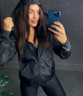 Женская ветровка с капюшоном  IPO-618A299