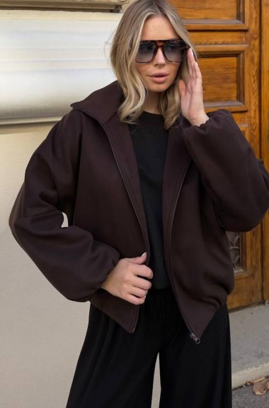 Женский бомбер оверсайз  SOL-3032A850