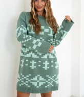 Платье туника вязаное   ZAB-1110A615