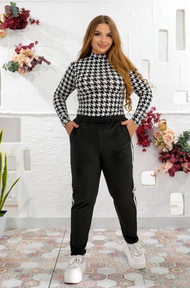 Велюровые штаны на флисе AJ-17182.1A410