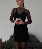 Комбинированное платье  MIL-169A400