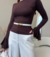 Лонгслив с воланами MV-859A400