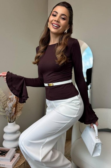 Лонгслив с воланами MV-859A400 Лонгслив с воланами MV-859A400