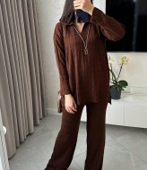 Брючный вязаный костюм AMU-2024206A1050