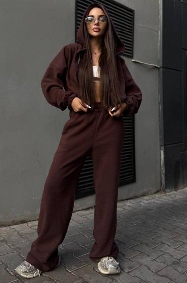 Женский флисовый спортивный костюм  ANB-520A650