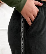 Велюровые штаны с лампасами AJ-17183A430
