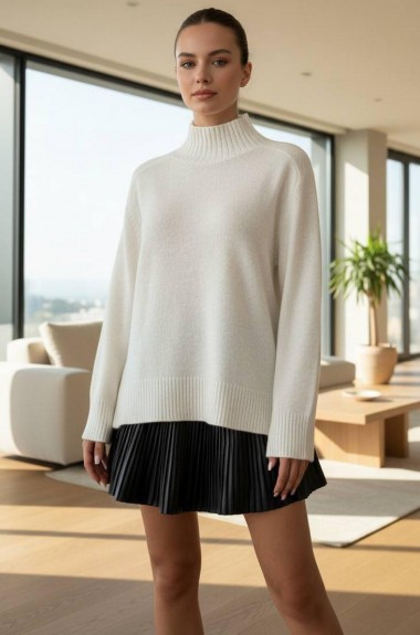 Женский свитер с горлом  AMU-2474A630