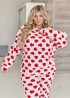 Пижама женская с сердечками AO-2213A750