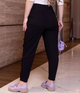 Брюки с высокой посадкой женские   AMU-1821.821A349