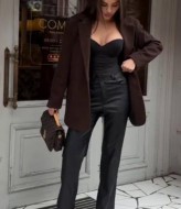 Брюки кожаные  COB-879A499