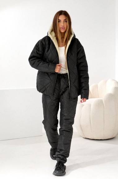 Зимний костюм женский на овчине  MB-135A44