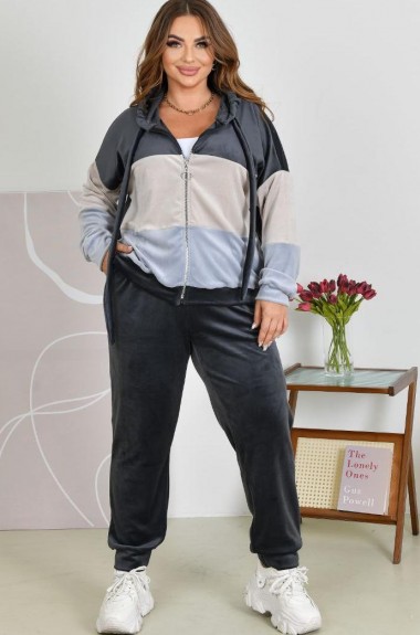 Королевский велюр спортивный костюм   ST-931A650