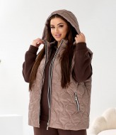 Жилет женский с капюшоном  AO-2528A700