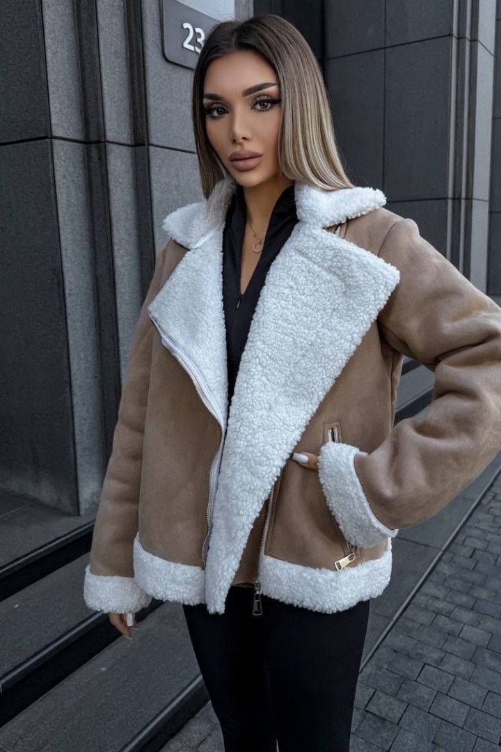 Дубленка женская замшевая  FAV-M541A1650