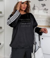 Велюровый костюм со стразами  ZP-1317A730