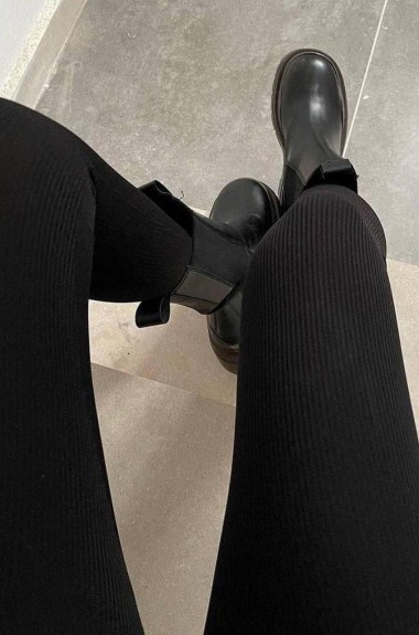 Лосини с високою посадкою на хутрі  JK-185A199