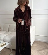 Домашний бархатный костюм  JW-323A750