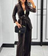 Брючный костюм из бархата  RK-895A700