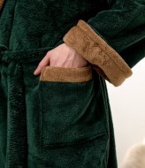 Мужской махровый халат с капюшоном  F5F-81A750