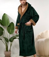 Мужской махровый халат с капюшоном  F5F-81A750
