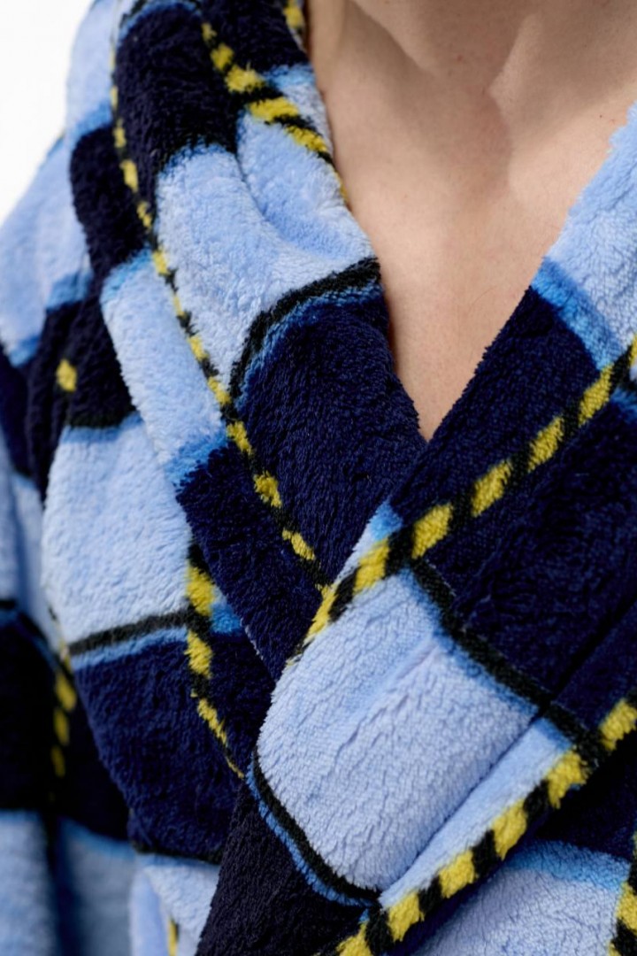 Мужской махровый халат с капюшоном  F5F-81A750