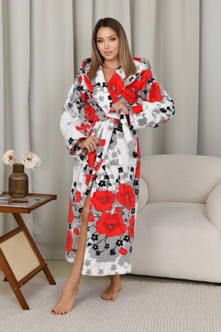 Халат махровый с капюшоном   F5F-105A700