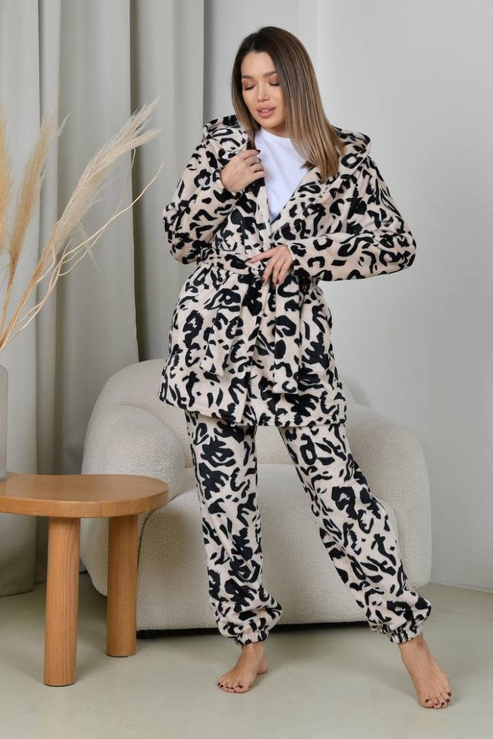 Пижама женская махровая  F5F-104A750 Пижама женская махровая  F5F-104A750