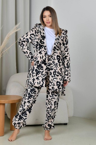 Пижама женская махровая  F5F-104A750 Пижама женская махровая  F5F-104A750