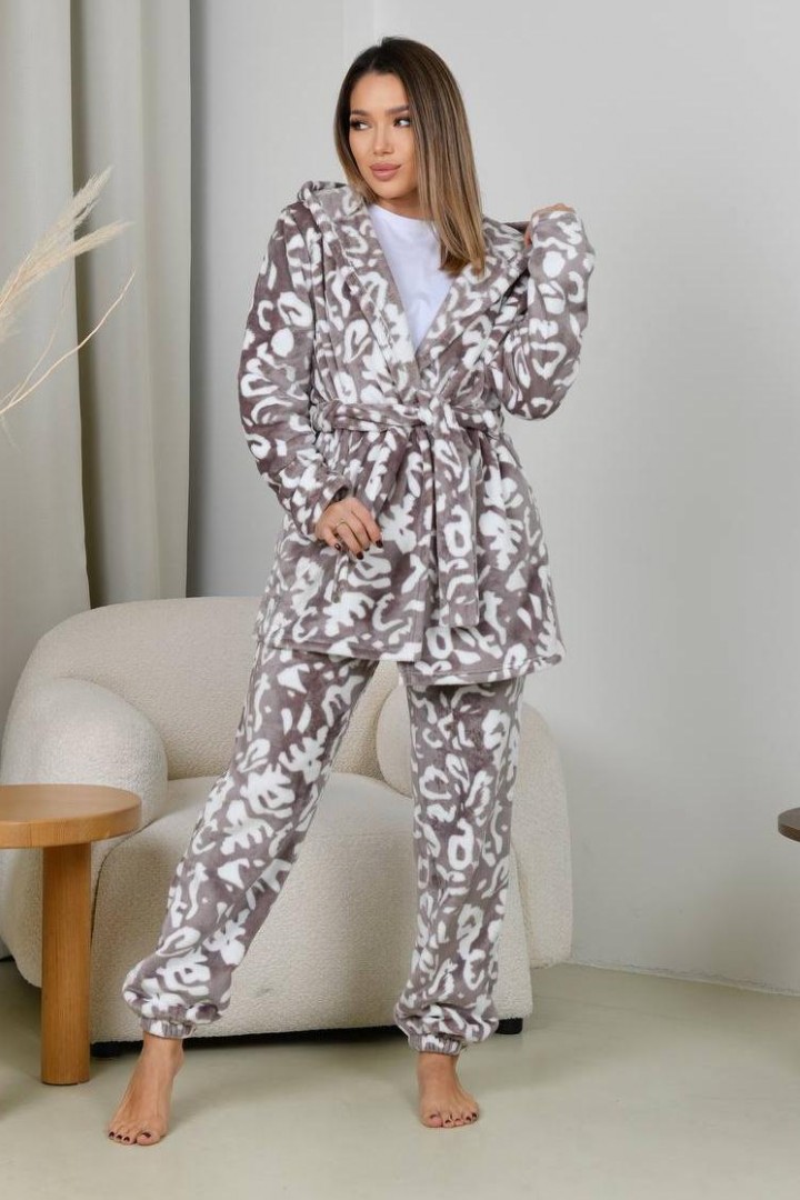 Пижама женская махровая  F5F-104A750 Пижама женская махровая  F5F-104A750