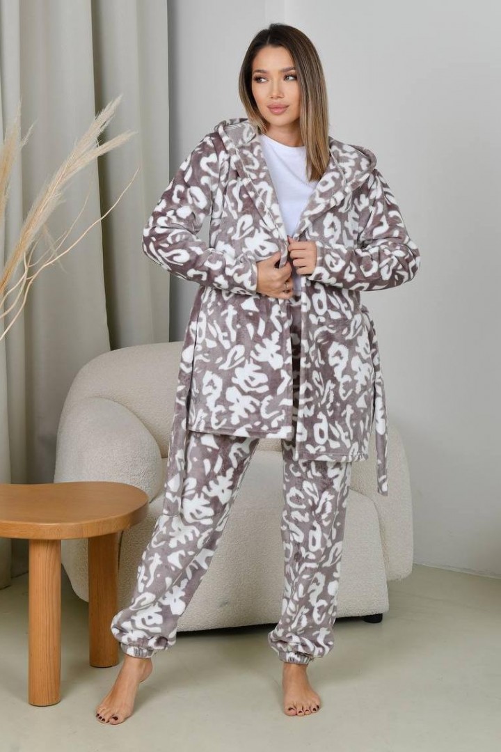 Пижама женская махровая  F5F-104A750 Пижама женская махровая  F5F-104A750