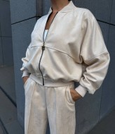 Стильний костюм із м’якої замші  SPL-7080A680 Стильний костюм із м’якої замші  SPL-7080A680