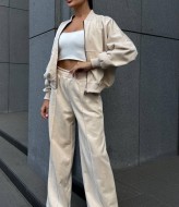 Стильний костюм із м’якої замші  SPL-7080A680 Стильний костюм із м’якої замші  SPL-7080A680