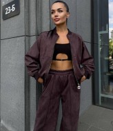 Стильний костюм із м’якої замші  SPL-7080A680 Стильний костюм із м’якої замші  SPL-7080A680