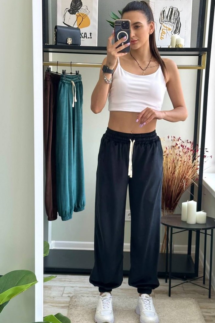 Базові штани велюр LOU-1535A350