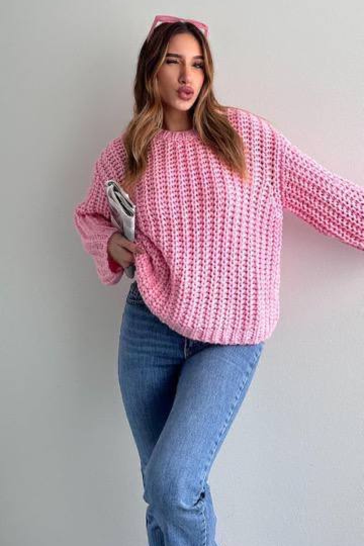 Свитер крупной вязки женский  AMU-2486A950 Свитер крупной вязки женский  AMU-2486A950