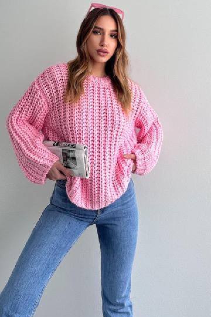 Свитер крупной вязки женский  AMU-2486A950 Свитер крупной вязки женский  AMU-2486A950