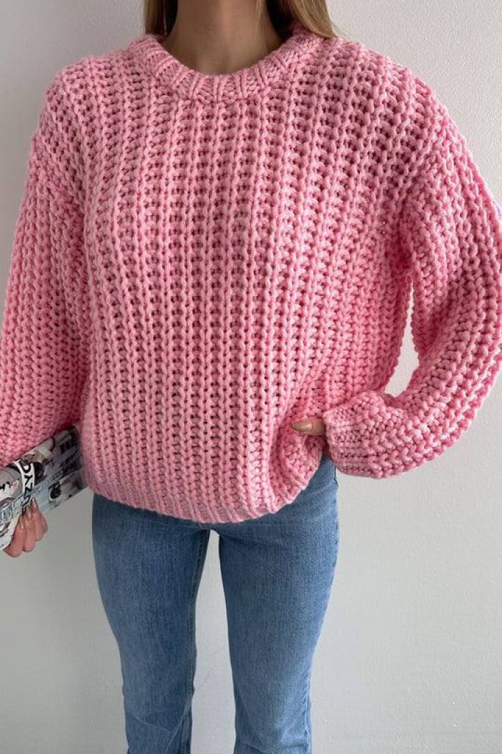 Свитер крупной вязки женский  AMU-2486A950