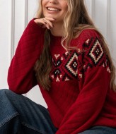 Свитер з рельєфною в'язкою  ZAB-1114A599  Свитер з рельєфною в'язкою  ZAB-1114A599