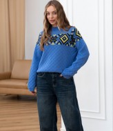 Свитер з рельєфною в'язкою  ZAB-1114A599  Свитер з рельєфною в'язкою  ZAB-1114A599