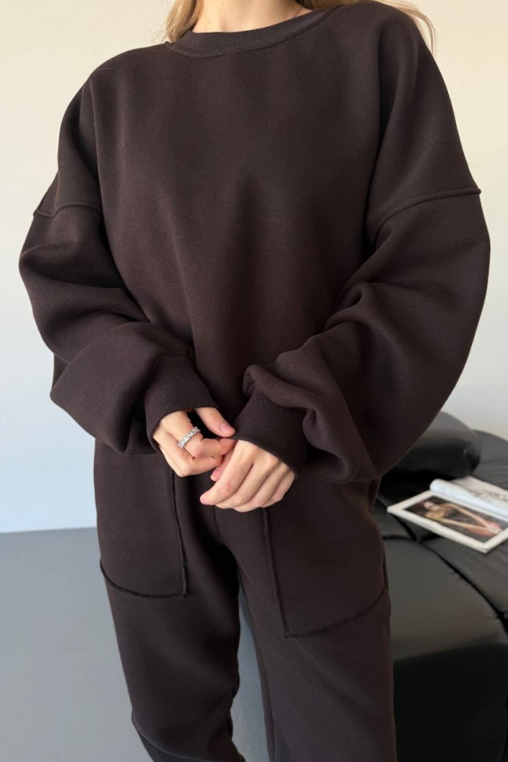 Однотонный спортивный костюм ANB-523A990 Однотонный спортивный костюм ANB-523A990