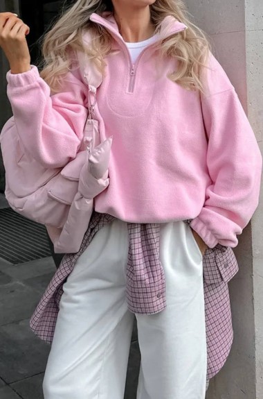 Розовая кофта женская  AMU-948A380 Розовая кофта женская  AMU-948A380