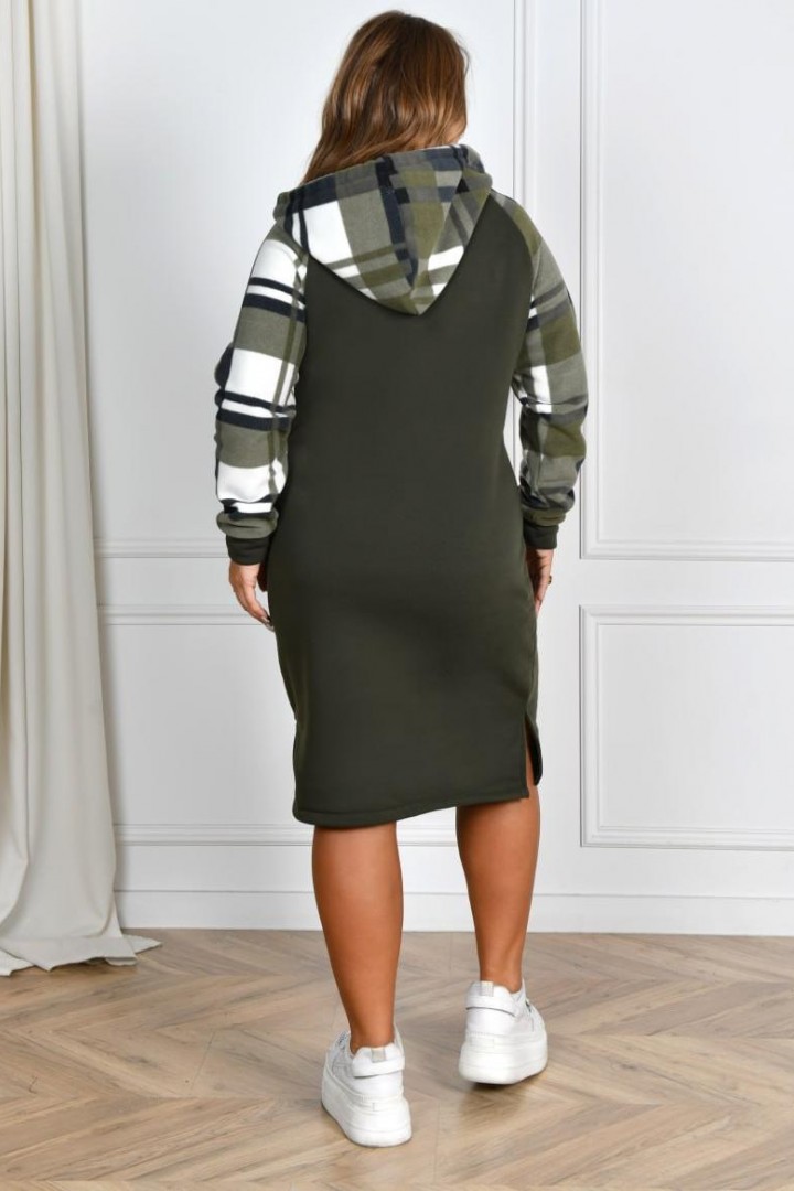 Теплое платье с капюшоном  ST-02112025A680