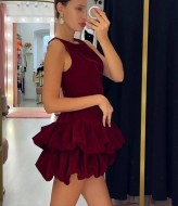 Платье с воланами  HOU-402A649