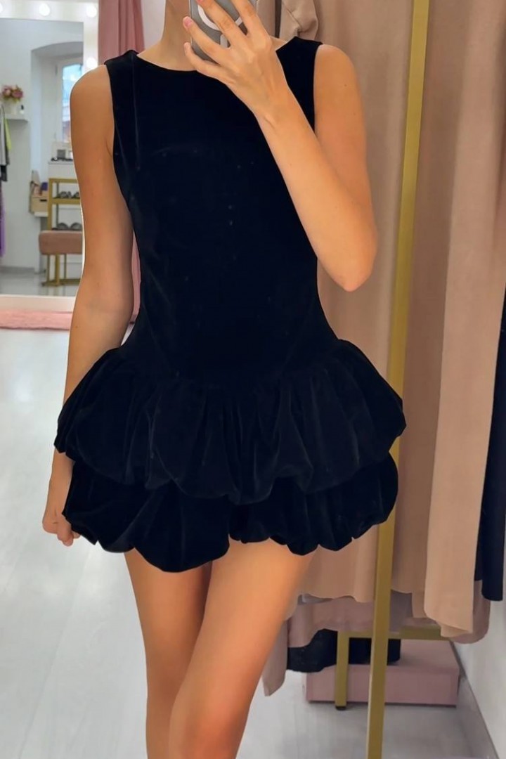 Платье с воланами  HOU-402A649