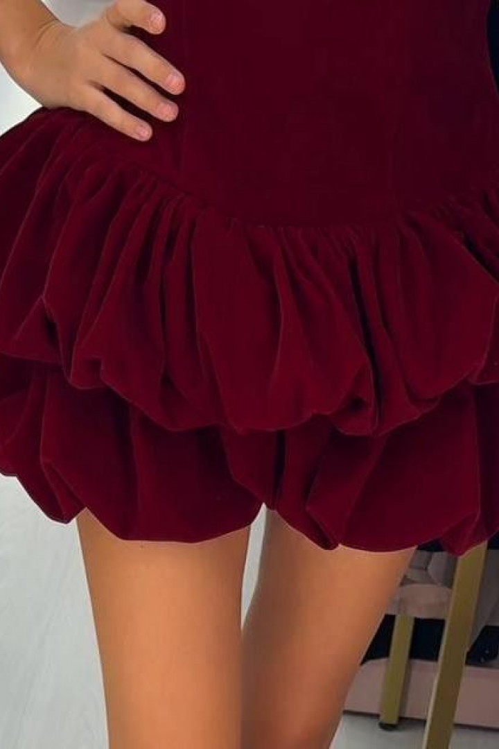 Платье с воланами  HOU-402A649