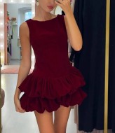 Платье с воланами  HOU-402A649