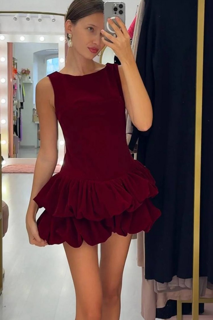 Платье с воланами  HOU-402A649