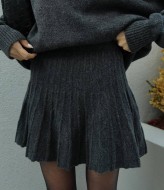 В'язанки костюм з спідницею трапеція  AMU-7777A899 