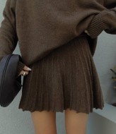 В'язанки костюм з спідницею трапеція  AMU-7777A899 