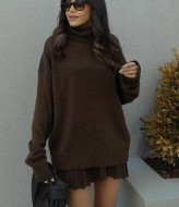 В'язанки костюм з спідницею трапеція  AMU-7777A899 